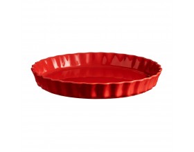 EMILE HENRY Керамична форма за тарт Ø 29,5 см "TART DISH" - цвят червен