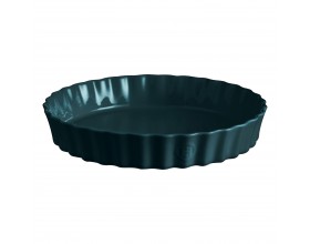 EMILE HENRY Керамична форма за тарт Ø 32 см "DEEP TART DISH"- цвят тъмно зелен
