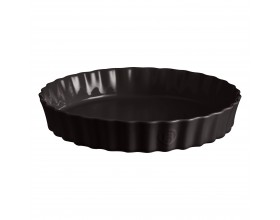 EMILE HENRY Керамична форма за тарт Ø 32 см "DEEP TART DISH"- цвят черен