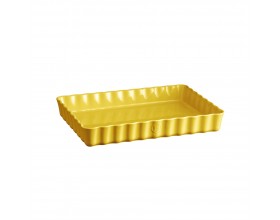EMILE HENRY Керамична форма за тарт "DEEP RECTANGULAR TART DISH" - цвят жълт