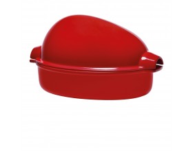 EMILE HENRY Керамична форма за печене "LARGE ROASTER" - 4 л / 42 х 28см - цвят червен  