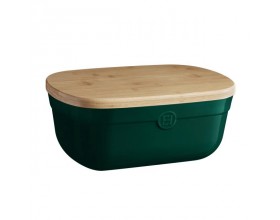 EMILE HENRY Кутия за хляб с дъска BREAD BOX - цвят зелен кедър