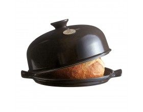 EMILE HENRY Керамична форма за печене на хляб "BAKER CLOCHE" - цвят черен