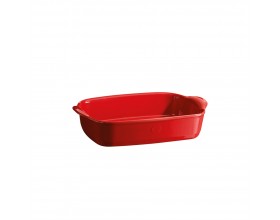 EMILE HENRY Керамична тава " SMALL RECTANGULAR OVEN DISH"- 30х19 см - цвят червен