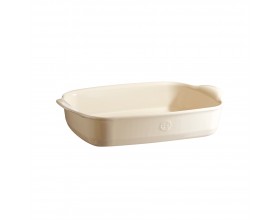 EMILE HENRY Керамична тава "RECTANGULAR OVEN DISH"- 36,5 х 23,5 см - цвят екрю