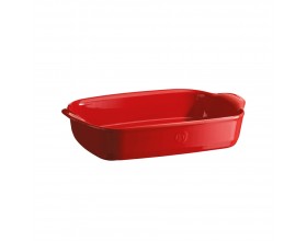 EMILE HENRY Керамична тава "RECTANGULAR OVEN DISH"- 36,5 х 23,5 см - цвят червен