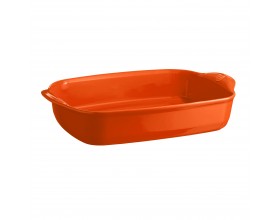 EMILE HENRY Керамична тава "LARGE RECTANGULAR OVEN DISH" - 42х28 см - цвят оранжев
