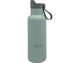Nerthus Двустенна спортна бутилка с дръжка Click Cap, цвят “КАКИ“ - 500 мл. 