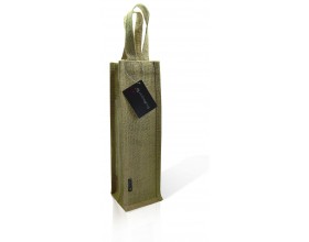 Vin Bouquet Луксозна чантичка за бутилки "JUTE" с прозорче