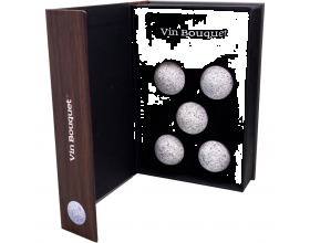 Vin Bouquet Сет кръгли охладители за напитки от естествен камък - 5 бр.