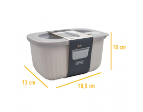 Nerthus Пластмасова херметическа кутия за храна - 1350 мл.