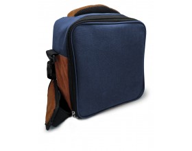 Vin Bouquet/Nerthus Термоизолираща чанта за храна с 2 джоба - син цвят