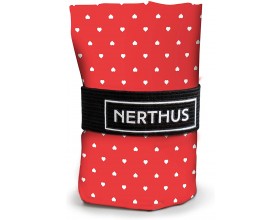 Nerthus Чанта за пазаруване "Сърчица" - червена 