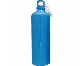 Nerthus Туристическа бутилка с карабинер - цвят син - 800 мл.