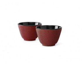 BREDEMEIJER Сет от 2 чугунени чаши за чай “Xilin“ - червени