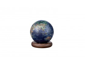 GINGKO Смарт лампа глобус “Atlas Globe“ -  тъмносиня/орех