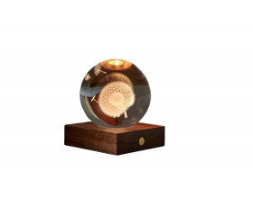 GINGKO 3D Смарт лампа “Amber Crystal“ - Глухарче