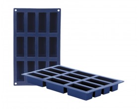 IBILI Силиконова форма за печене с 12бр. правоъгълни гнезда “Blueberry“ 