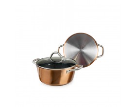 IBILI Тенджера със стъклен капак Natura Copper - Ø 20 см.
