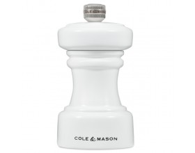 COLE & MASON Мелничка за сол “HOXTON“ - 10,4 см. - цвят бял гланц
