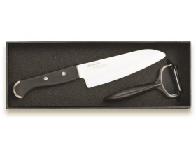 KYOCERA Комплект керамичен нож с белачка в кутия