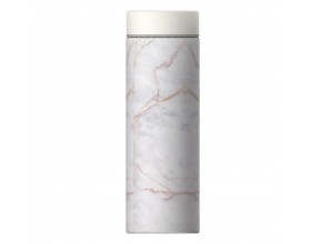 ASOBU Двустенна термо бутилка с вакуумна изолация “LE BATON“ - 500 мл - цвят бял мрамор