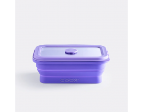 COOX Сгъваема херметическа кутия за храна - 450мл - лилава