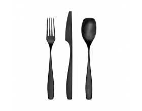 HERDMAR Прибори за хранене “LIZZ“- 24 части - черен мат