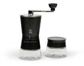 LEOPOLD VIENNA Подаръчен сет кафемелачка с бурканче “Bologna“ - черна