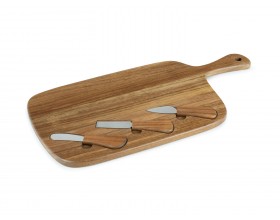 LEOPOLD VIENNA Комплект ножове за сирена с дъска “Oviedo“