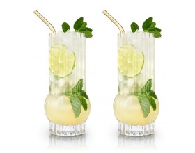 VISKI Кристални високи чаши “DECO“ 2бр. - 384 мл.