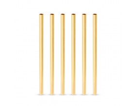 VISKI Къси коктейлни сламки “Belmont Gold“, 6 бр. - златни