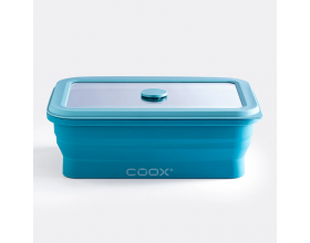 COOX Сгъваема херметическа кутия за храна - 1 л. - синя