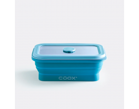 COOX Сгъваема херметическа кутия за храна - 250 мл. - синя