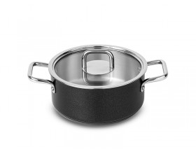 SILAMPOS Плитка тенджера с капак Comfort Black -  Ø 16см.