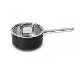 SILAMPOS Съд за сос с капак Comfort Black - Ø 16см