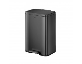 EKO Кош за отпадъци с педал “MADISON“ - 50 литра - черен/мат