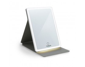 INNOLIVING Сгъваемо козметично огледало с LED светлина