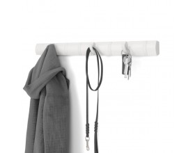 UMBRA Закачалка за стена с 8бр. закачалки “FLIP“ - цвят бял