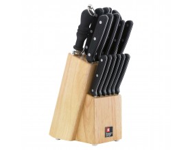 Richardson Sheffield Комплект ножове “CUCINA“ 15 бр. в дървен блок