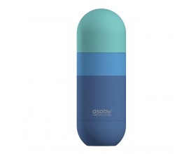 ASOBU Двустенна термо бутилка “ORB“ - 420 мл - цвят пастелно син