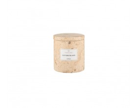 BLOMUS Ароматна свещ FRABLI, размер S - аромат Cotton Island - цвят Travertine