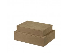 BLOMUS Комплект от 2 бр кутии за съхранение “SAHLA“ - цвят кафяв (Indian Tan)