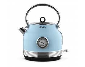 SOGO Ретро електрическа кана 1,8 л. 2200W - светло синя