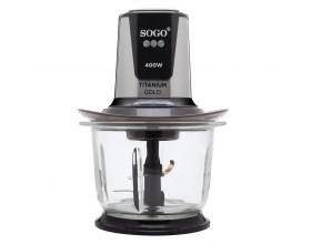 SOGO Електрически чопър със стъклена купа 1,5 л. - 400W