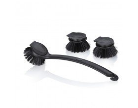 KELA Кухненска четка с 2 бр. резервни глави “Pit“ - черна