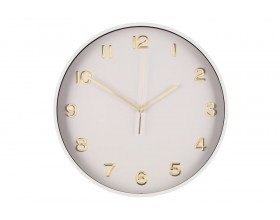 4LIVING Часовник за стена “Sella“ - цвят бял - Ø 40 см.