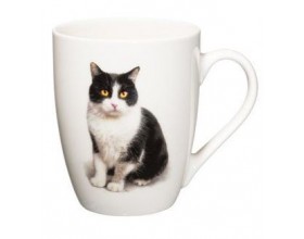 4LIVING Порцеланова чаша с дръжка "Домашна котка" - 340 мл.