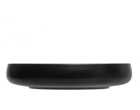 MAKU Основна чиния Robuste Ø 21 см. - черен мат с повърхност стил чугун