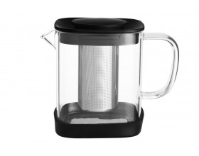 MAKU Стъклен чайник с инфузер 1 л. - квадратен